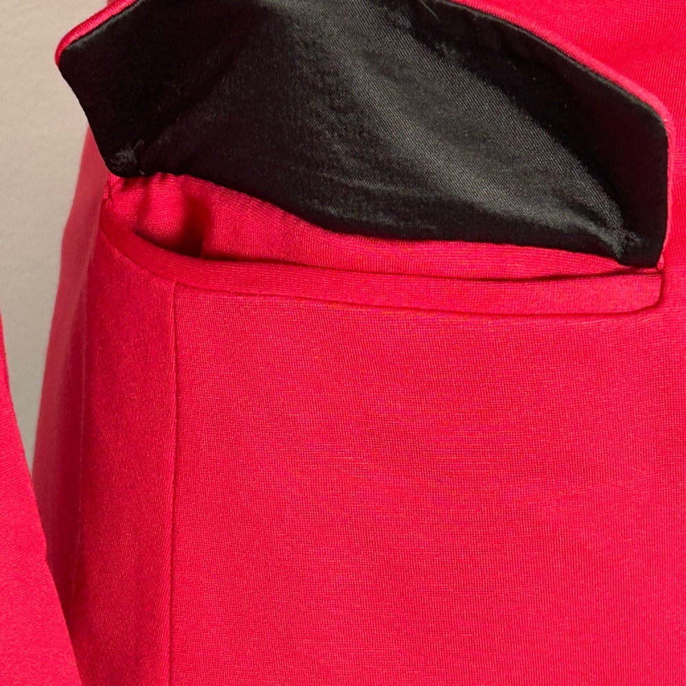 LYSSE Womens Ponte Blazer Jacket Hot Pink One Button Notch Lapel Size S - Picture 8 of 11